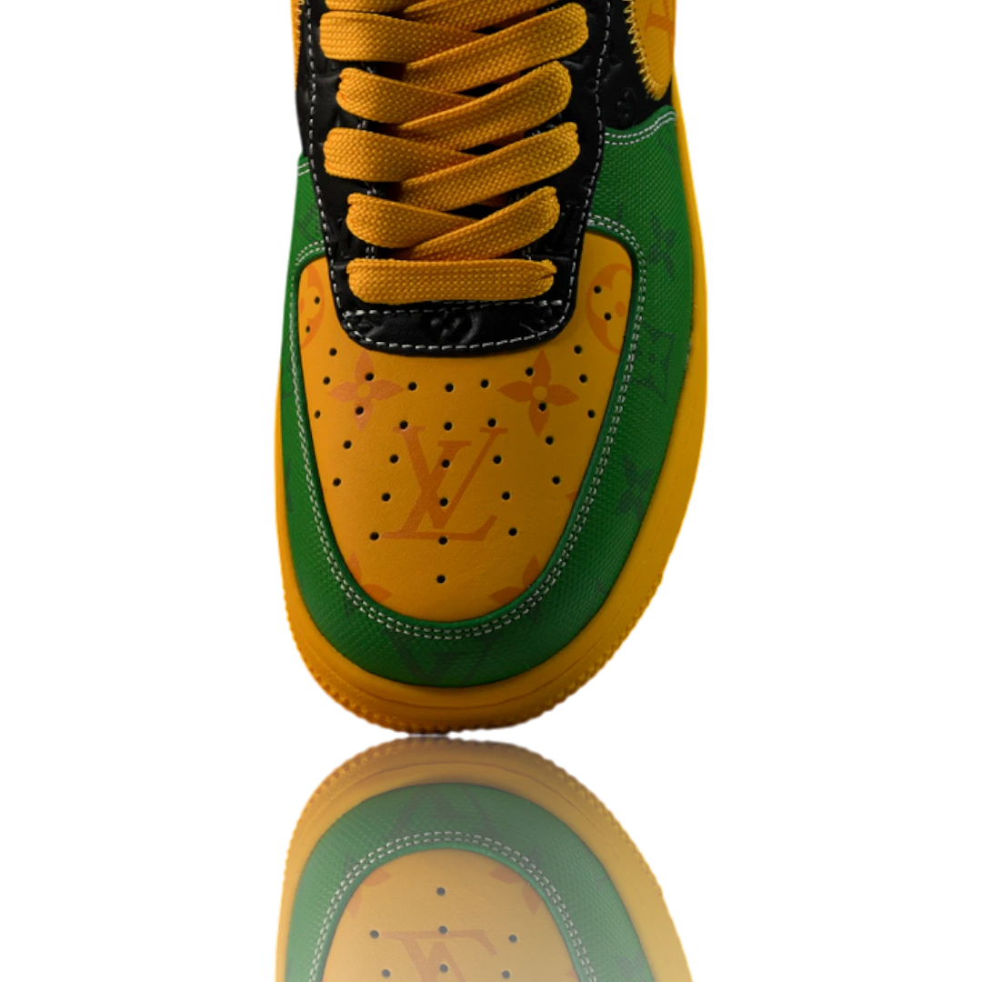 Louis Vuittоп x AF1 By Virgil Abloh 'Black Green Yellow'