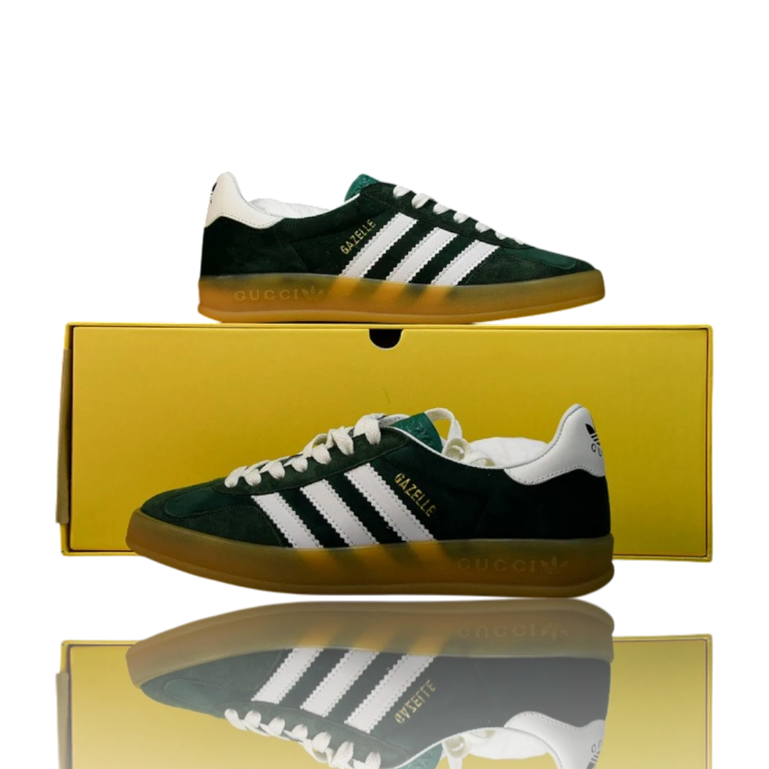 Guссi x Gazelle 'Green Suede'