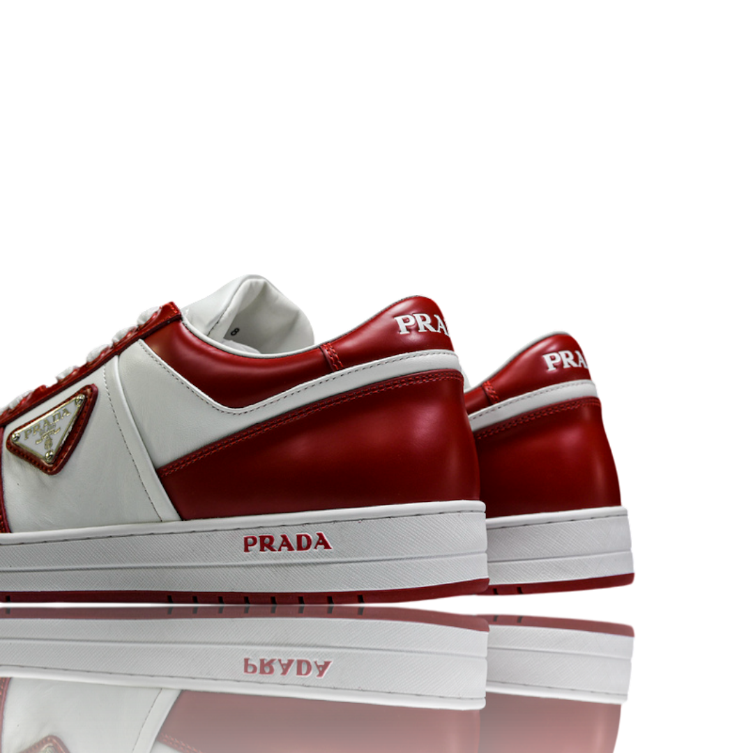 Prada Downtown Sneaker 'White Lacquer Red'