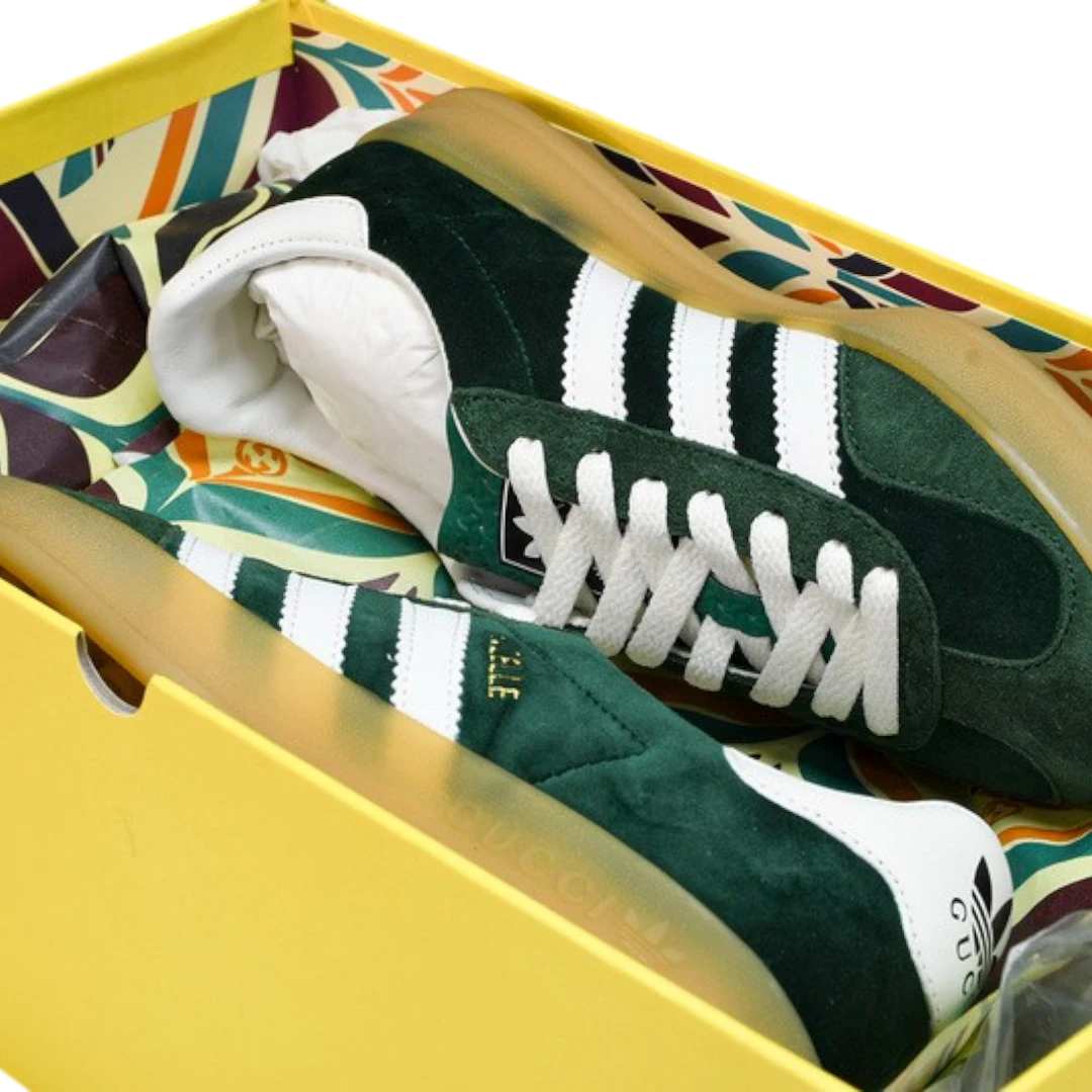 Guссi x Gazelle 'Green Suede'