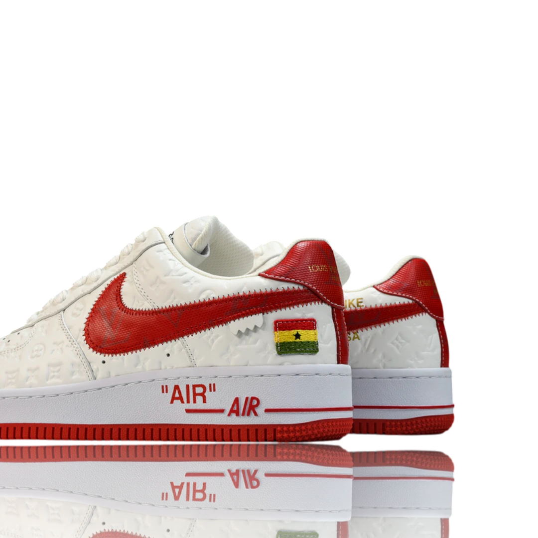 Louis Vuittоп x AF1 By Virgil Abloh 'White Red'