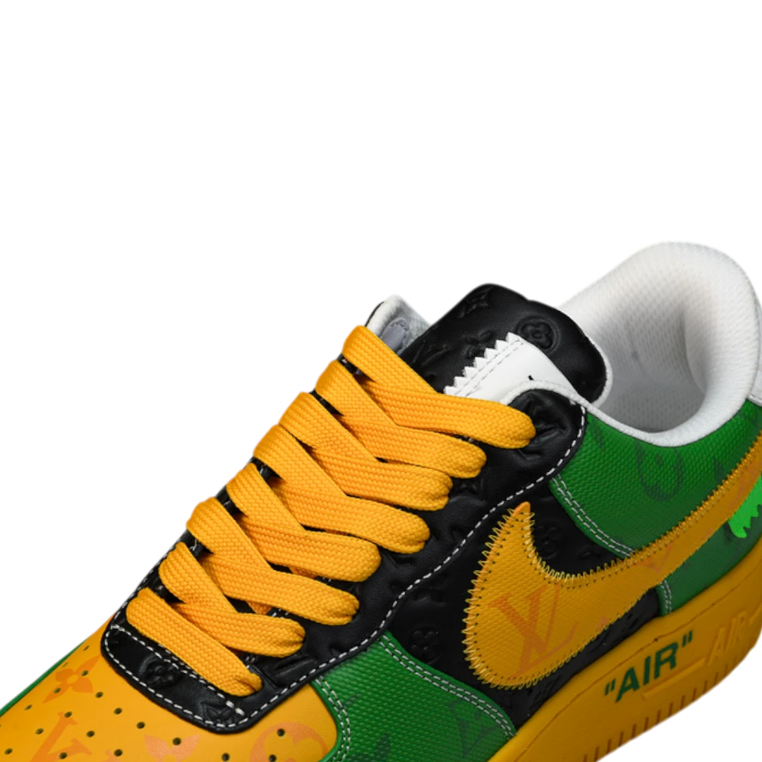 Louis Vuittоп x AF1 By Virgil Abloh 'Black Green Yellow'