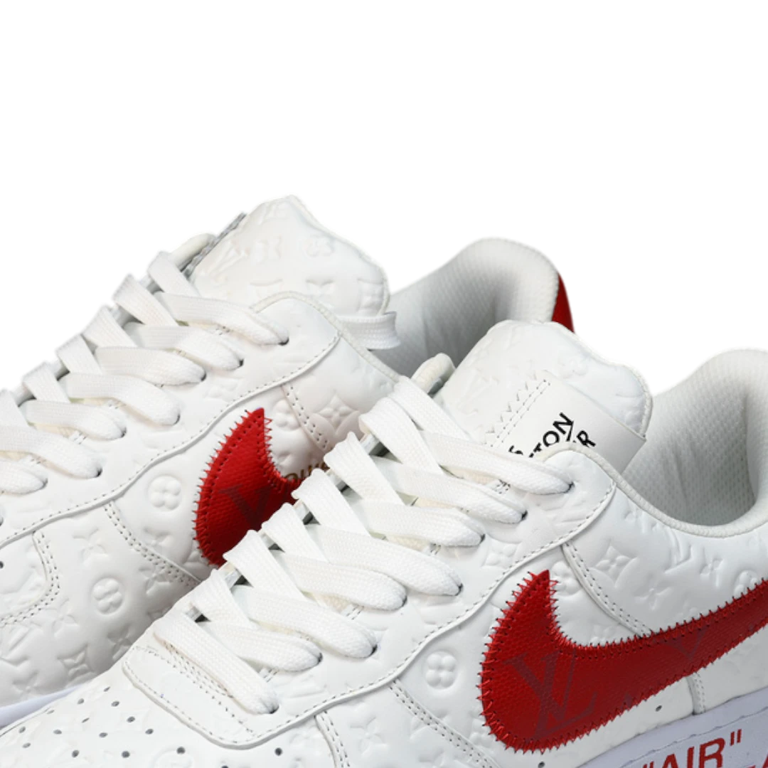Louis Vuittоп x AF1 By Virgil Abloh 'White Red'