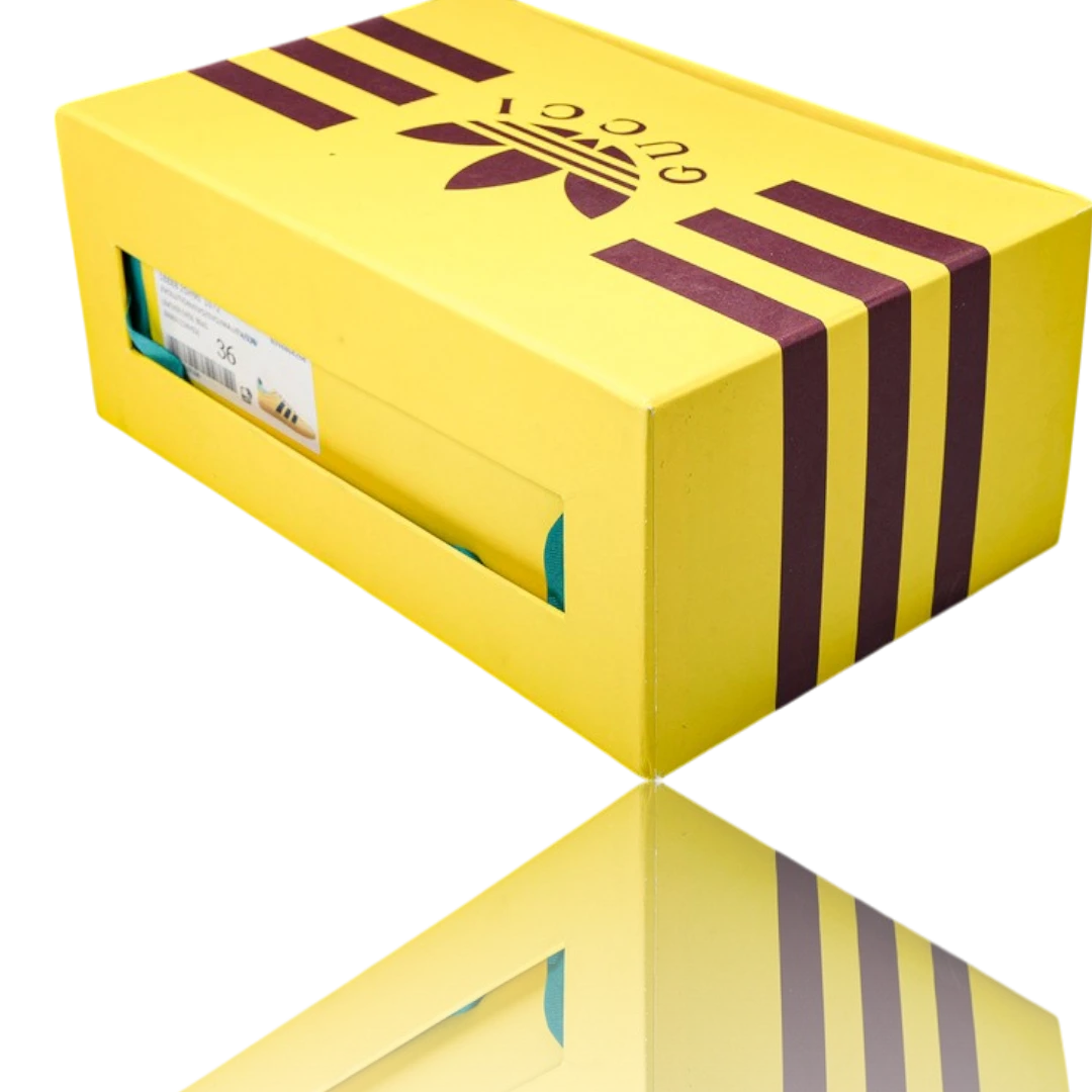 Guссi x Gazelle 'Yellow Velvet Green'