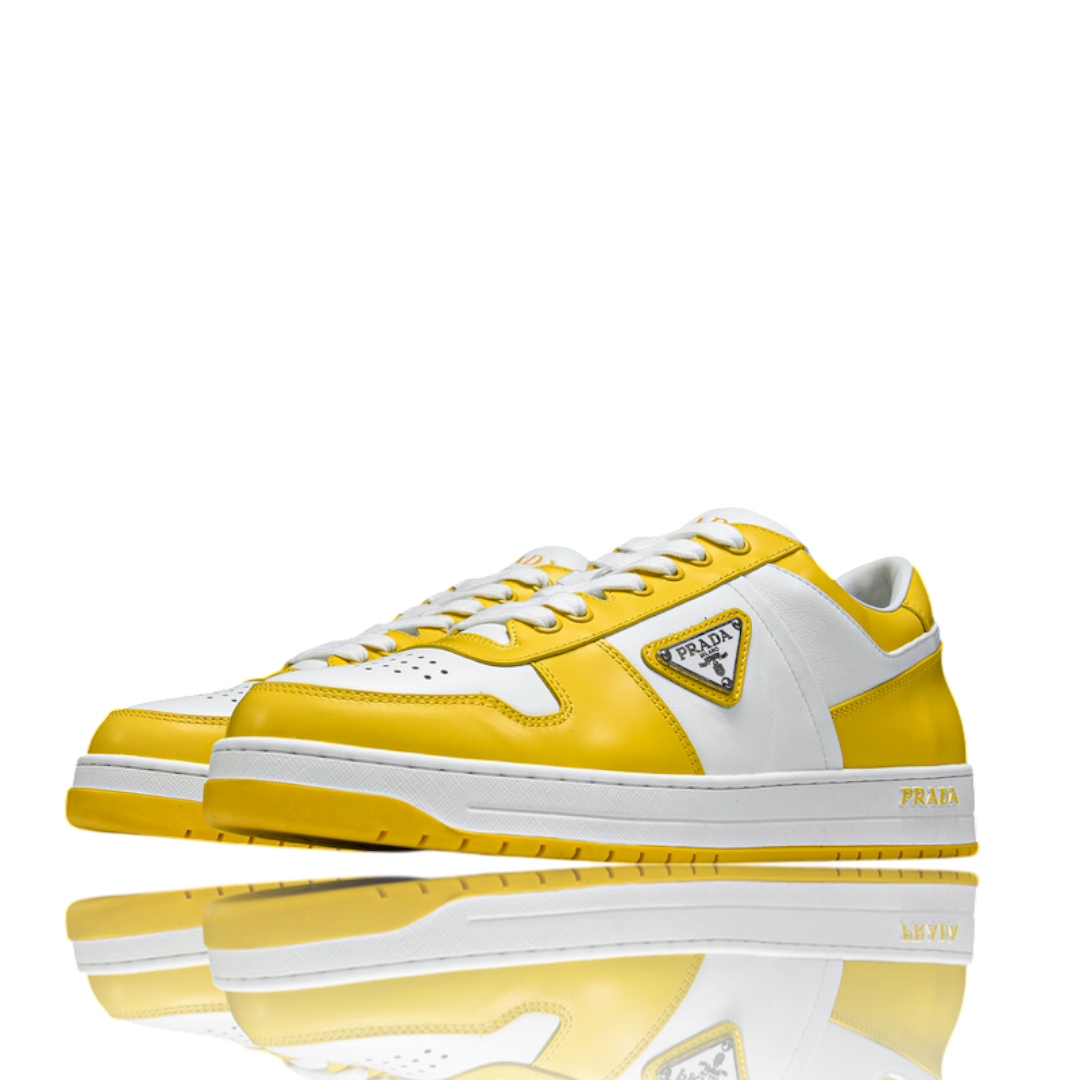 Prada Downtown Sneaker 'White Yellow Sun'