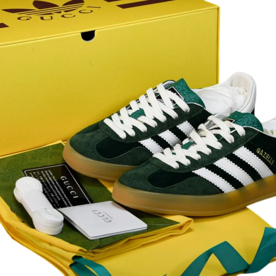 Guссi x Gazelle 'Green Suede'